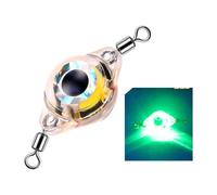 YiQinzcxg Trolling - Señuelo de pesca LED, cebo flasher para fletán, cucharas iluminadas, luz de atracción estable
