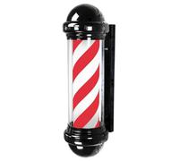 YIQIYOU Poste de Barbero Rojo Azul Giratorio Barber Pole, Montaje en Pared Luz giratoria de peluquería LED Barber Sign Rotary Illuminating Pole - 75x30x21cm(Colorear:A1)