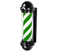 YIQIYOU Poste de Barbero Rojo Azul Giratorio Barber Pole, Montaje en Pared Luz giratoria de peluquería LED Barber Sign Rotary Illuminating Pole - 75x30x21cm(Colorear:A7)