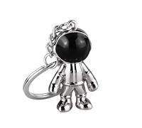 YIQPKUM Llavero Astronauta Novedad Regalos Aleación Zinc Espacial Lindo Anilla Mochila Coche Llaves Accesorios (Plateado)