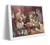 YiQuSoft Cassius Marcellus Coolidge - Póster de póquer con texto en inglés "His Station And Four Aces" - Lienzo decorativo para colgar en la pared, ideal para regalo, decoración del hogar, obras de