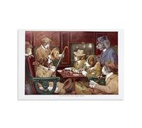 YiQuSoft Cassius Marcellus Coolidge - Póster de póquer para colgar en la pared, con texto en inglés "His Station And Four Aces", para colgar en la pared, para dormitorio, sin marco, 50 x 75 cm