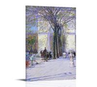 YiQuSoft Childe Hassam Washington Arch, in Washington Square Park, C. 1893 Póster artístico en lienzo para decoración de pared, impresión fotográfica para el hogar, decoración moderna, estilo marco