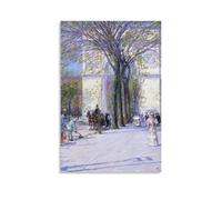 YiQuSoft Childe Hassam Washington Arch, in Washington Square Park, C. 1893 Póster impreso para pared, lienzo, obra de arte, idea de regalo, estética sin marco, 50 x 75 cm