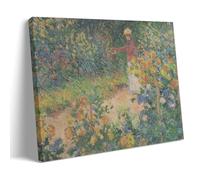 YiQuSoft Claude Monet - Póster decorativo de 1895 en el jardín, lienzo decorativo para pared, sala de estar, dormitorio, estilo marco, 60 x 90 cm