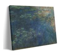 YiQuSoft Claude Monet Reflexiones de nubes en el estanque de lirios de agua, C. 1920, póster impreso fotográfico, lienzo decorativo para el hogar, dormitorio, decoración moderna, estilo marco, 30 x 45