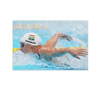 YiQuSoft DOUGLASS - Póster de Kate con estrella de natación, 24 x 36 pulgadas, diseño de estrella de natación, lienzo impreso, pintura de pared, decoración moderna para el hogar, idea de regalo
