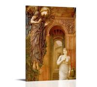 YiQuSoft Edward Burne-Jones The Annunciation Poster Artworks - Lienzo estético para pared, impresión artística para el hogar, decoración moderna, estilo marco, 50 x 75 cm
