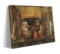 YiQuSoft Edward Burne-Jones The Last Sleep of Arthur in Avalon - Póster de lienzo estético para la habitación, decoración moderna del hogar, estilo marco, 60 x 90 cm