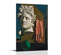 YiQuSoft Giorgio De Chirico - Póster de la canción del amor al óleo sobre lienzo, impresión artística para pared, lienzo para regalo, decoración del hogar, estilo marco decorativo, 20 x 30 cm