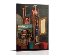 YiQuSoft Giorgio De Chirico - Póster metafísico para interiores al óleo sobre lienzo, impresiones artísticas para pared, cuadros fotográficos, decoración de habitación, estilo marco decorativo para el