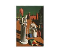 YiQuSoft Giorgio De Chirico The Disquieting Muses - Póster decorativo para pared, para dormitorio, moderno, para el hogar, sin marco, 50 x 75 cm