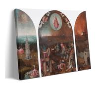 YiQuSoft Hieronymus Bosch The Last Judgment (1495-1505) - Póster impreso en lienzo para pared, decoración moderna para el hogar, obras de arte para el hogar, idea de regalo, estilo marco, 20 x 30 cm