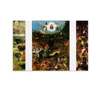 YiQuSoft Hieronymus Bosch The Last Judgment (1500-1505) Póster sobre lienzo, pintura artística para pared, impresión moderna, sin marco, 30 x 45 cm