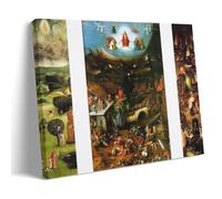 YiQuSoft Hieronymus - Póster de Bosch, The Last Judgment (1500-1505), decoración del hogar, arte para colgar en la pared, para dormitorio, pinturas decorativas para habitación, estilo marco, 50 x 75