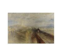 YiQuSoft J. M. W. Turner Rain Steam and Speed The Great Western Railway Poster Obras de arte en lienzo estético para pared, decoración moderna del hogar, estilo sin marco, 30 x 45 cm