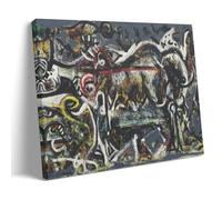 YiQuSoft Jackson Pollock (1943) - Póster de The She-Wolf Museum of Modern Art Obras de arte para pared, lienzo para colgar, decoración del hogar, idea de regalo, estilo marco, 20 x 30 cm