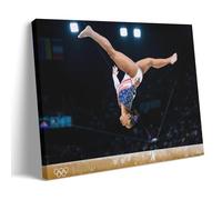 YiQuSoft Jordan Chiles Classic Move Póster de gimnasia Star_LE_auto_x4 impresión fotográfica artística lienzo decorativo para el hogar, dormitorio, decoración moderna, estilo marco, 20 x 30 cm