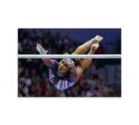 YiQuSoft Jordan Chiles Classic Move Poster Gymnastics World Star_LE_auto_x8 - Decoración para el hogar, arte para colgar en la pared, para dormitorio, pinturas decorativas para habitación, estilo sin
