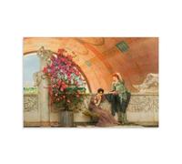 YiQuSoft Lawrence Alma-tadema - Lienzo decorativo para pared, diseño de Rivales inconscientes (1893), para dormitorio, moderno, para el hogar, sin marco, 40 x 60 cm