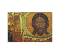 YiQuSoft Nicholas Roerich And We See, from The Sancta Series 1922 - Póster impreso para pared, lienzo, obra de arte, idea de regalo, estética sin marco, 50 x 75 cm