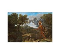 YiQuSoft Nicolas Poussin Blind Orion Searching for The Rising Sun, póster de 1658 para decoración del hogar, arte de pared, impresión para dormitorio, pinturas decorativas para habitación, estilo sin