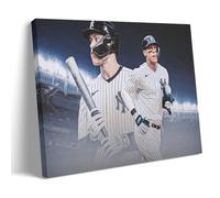 YiQuSoft Póster de Aaron Judge con diseño de estrella de béisbol en lienzo, impresión de pared, foto para el hogar, decoración moderna, estilo marco, 60 x 90 cm