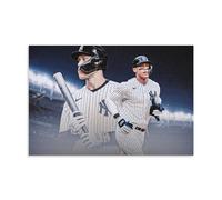 YiQuSoft Póster de Aaron Judge con diseño de estrella de béisbol en lienzo para colgar en la pared, ideal para regalo, decoración del hogar, obras de arte sin marco, 30 x 45 cm