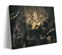 YiQuSoft Póster de Adolf Hirémy-Hirschl de Los vándalos entrando en Roma, impresión estética para habitación, lienzo moderno para decoración de dormitorio, estilo marco, 20 x 30 cm