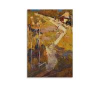 YiQuSoft Póster de Arthur Streeton The Path to Podge Newton's, 1895, impresión artística para pared, lienzo para regalo, decoración del hogar, estilo sin marco, 60 x 90 cm