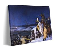YiQuSoft Póster de Edward Hicks de Washington at The Delaware para pared, pintura en lienzo, idea de regalo, estético, estilo marco, 50 x 75 cm