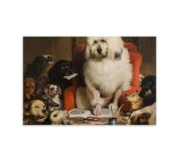 YiQuSoft Póster de Edwin Landseer The Trial By Jury - Lienzo estético para pared, decoración moderna sin marco, 60 x 90 cm