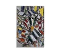 YiQuSoft Póster de Fernand Leger Nature Morte (vida muerta), 1914, lienzo para regalo, sala de estar, dormitorio, decoración, obras de arte sin marco, 20 x 30 cm