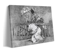 YiQuSoft Póster de Francisco De Goya Plate 47 Así Sucedió (This Is How It Happened) Póster de pared para dormitorio, decoración del hogar, cuadro colgante, lienzo, cuadros estilo marco, 30 x 45 cm