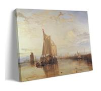 YiQuSoft Póster de J. M. W. Turner The Dort Packet-boat from Rotterdam Becalmed 1818 - Lienzo decorativo para pared (40 x 60 cm)
