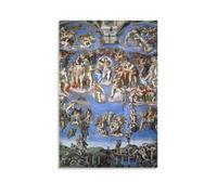 YiQuSoft Póster de Michelangelo The Last Judgment (1534-1541) para habitación, impresión estética, arte de pared, lienzo moderno, decoración de dormitorio, sin marco, 50 x 75 cm
