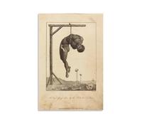 YiQuSoft Póster de William Blake con texto en inglés "A Black Hung Alive by The Ribs to A Gallow", impresión artística para pared, pintura fotográfica, para colgar en la pared, decoración de