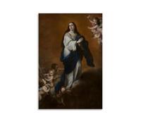 YiQuSoft Póster decorativo de Bartolome Esteban Murillo La Inmaculada Concepción, lienzo decorativo para pared, sala de estar, dormitorio, pintura sin marco, 50 x 75 cm