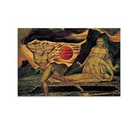 YiQuSoft Póster impreso de William Blake The Body of Abel Found by Adam And Eve, C. 1825 - Lienzo decorativo para el hogar, dormitorio, decoración moderna, sin marco, 50 x 75 cm