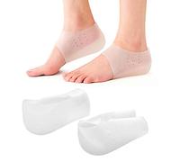 YIREAUD Plantilla invisible para aumentar la altura, relleno de cojín de talón de silicona transpirable invisible para fascitis plantar, soporte de talón y protector de talón, 4 cm