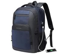 YIRONER Lightweight 15.6 Inch Laptop Backpack Waterproof Multifunctional Travel Hiking School Bag Mochila for Men(Blue,45 x 32 x 15 cm)