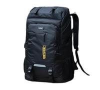 YIRONER Mochila de exterior de 80l 50l para hombres Escalada de viaje Mochila de Deportes Camping Senderismo Mochila Mochila para Hombres Mujeres(80L black)