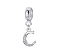 YiRong Jewelry Abalorio de letra de plata de ley 925 con letras del alfabeto, compatible con pulseras Pandora