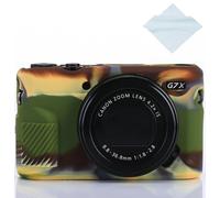 Yisau G7 X Mark II - Carcasa de Silicona para cámara Canon G7X G7X Mark II (Incluye Gamuza de Microfibra), Color Verde