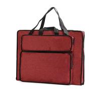 Yisawroy Bolsa de dibujo resistente al agua 4K/8K Art Portfolio Bolsa de transporte Bolsa de hombro organizador para artistas estudiantes aficionados, Red, 8K
