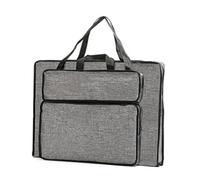 Yisawroy Bolsa de dibujo resistente al agua 4K/8K Art Portfolio Bolsa de transporte Bolsa de hombro organizador para artistas estudiantes aficionados, gris, 8K