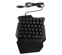 Yisawroy Teclado para juegos con una sola mano, retroiluminado RGB, portátil, mini teclado ergonómico para PC gamer inteligente