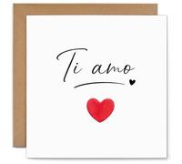 YISCOKO Tarjeta de San Valentín - Te amo papel con sobre y sello-regalo San Valentín para ella, regalo novia, tarjeta de aniversario. (15 x 15 cm)