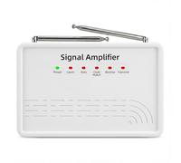 YISEELE Amplificador de señal para sistemas de alarma: compatible con sensores PIR y mandos a distancia inalámbricos, repetidor con 2 antenas para extender cobertura en casa y oficina