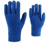 YISENJEE Guantes De Punto Mitones De Lana De Punto Con Línea De Diamantes, Versátiles, Con Pantalla Táctil, Para Invierno, Para Hombres Y Mujeres. - Azul Klein